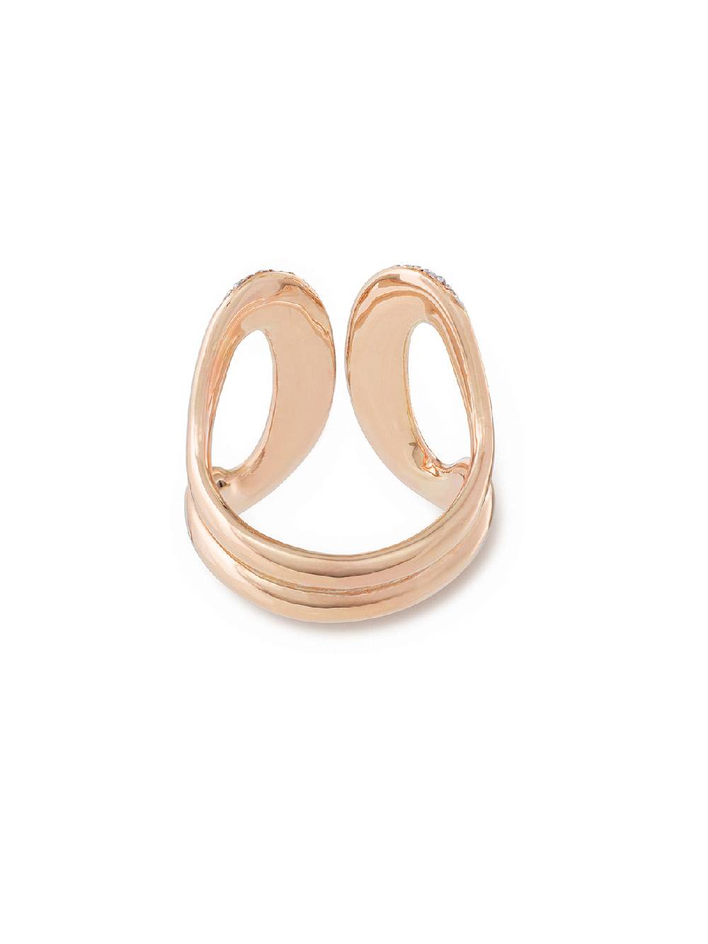 Nanis Anello statement "LIBERA ICON" in oro rosa e diamanti – Nanis Italian Jewels Shopping Online