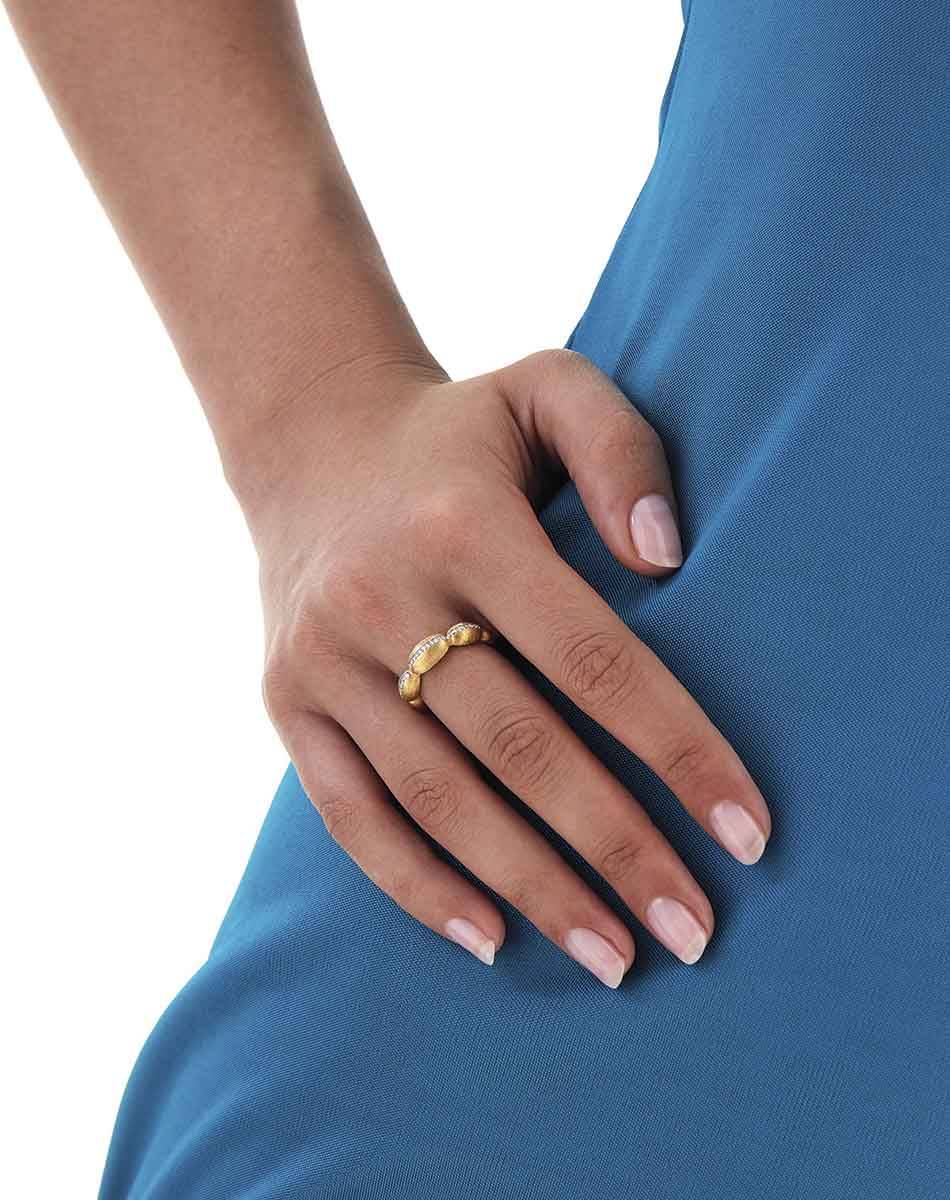 Nanis Anello "Diva" con boules in oro e diamanti – Nanis Italian Jewels Sottocosto