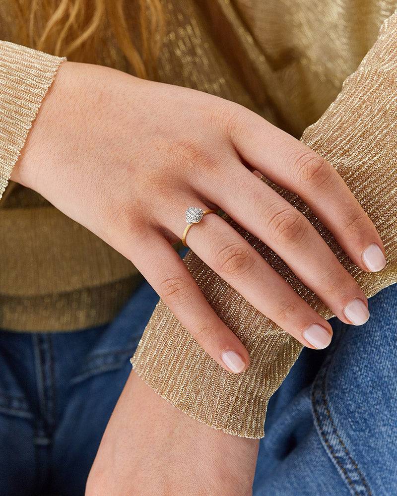 Nanis Anello di fidanzamento "DANCING ÉLITE" in oro e pavé di diamanti – Nanis Italian Jewels I Più Venduti