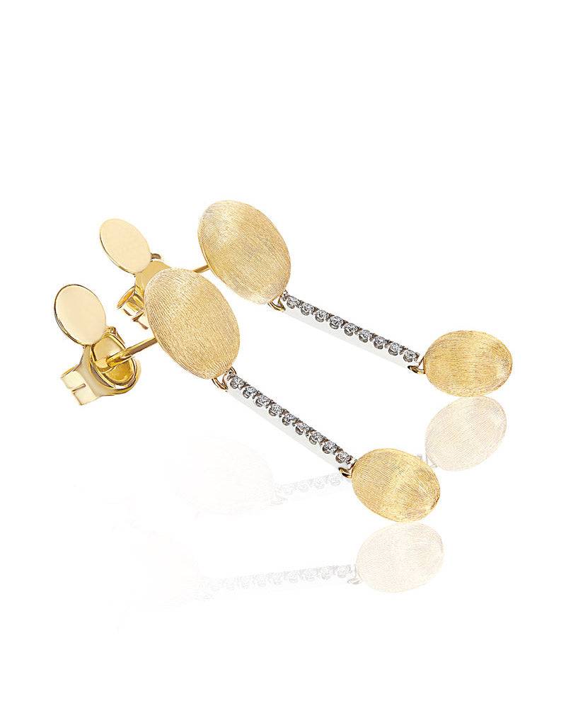 Nanis Orecchini "DANCING ÉLITE" con eleganti boules pendenti in oro e barret – Nanis Italian Jewels Nuova