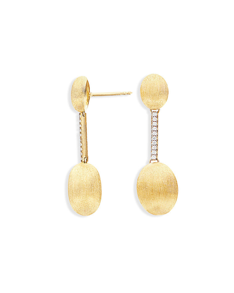 Nanis Orecchini "DANCING ÉLITE" con boules pendenti in oro legate da barrett – Nanis Italian Jewels Prezzo di fabbrica