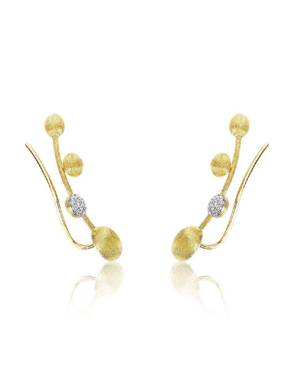 Nanis Orecchini "DANCING ÉLITE" a ramoscello in oro e diamanti – Nanis Italian Jewels Vendita calda