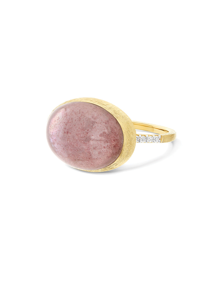 Nanis Anello Rosolio "Boules" in oro inciso, diamanti, cristallo di rocca, q – Nanis Italian Jewels Promozione temporanea