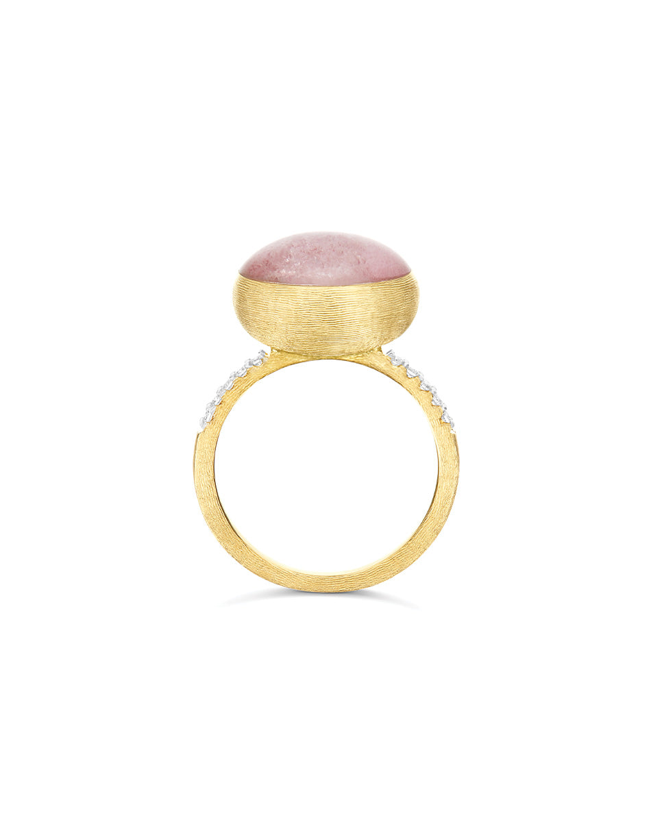 Nanis Anello Rosolio "Boules" in oro inciso, diamanti, cristallo di rocca, q – Nanis Italian Jewels Fino al 50% di sconto
