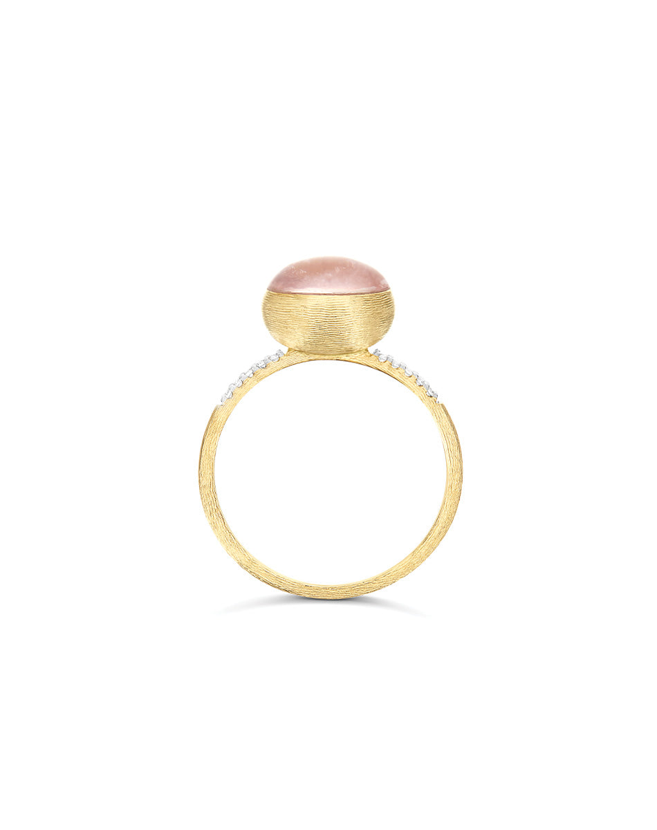 Nanis Anello Rosolio "Boules" in oro inciso, diamanti, cristallo di rocca, q – Nanis Italian Jewels Fino al 60% di sconto