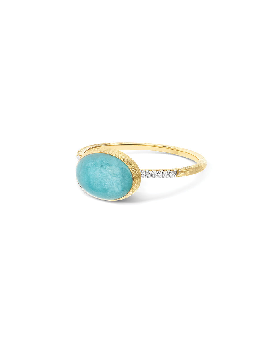 Nanis Anello Anice "Boules" in oro inciso, diamanti, cristallo di rocca e am – Nanis Italian Jewels