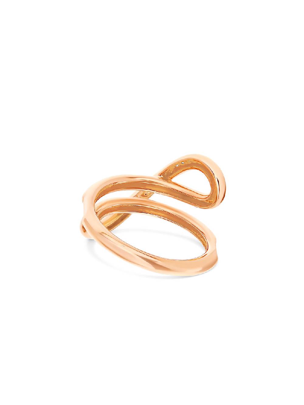 Nanis Anello "libera" intrecciato in oro rosa e diamanti – Nanis Italian Jewels Fino Al -60%