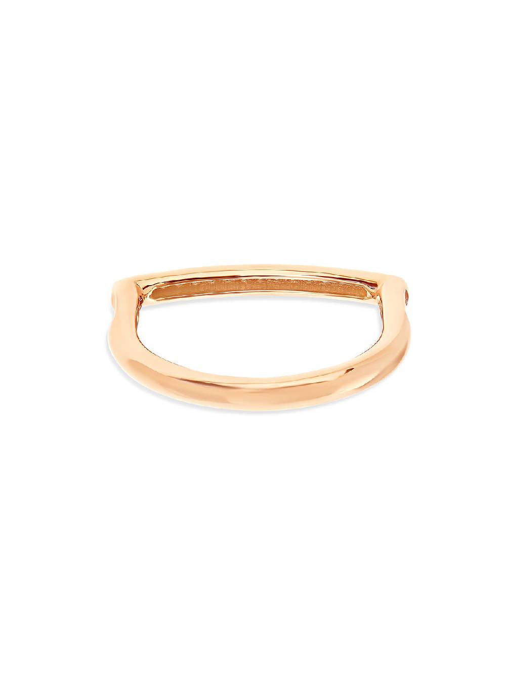 Nanis Anello "libera" essenziale in oro rosa e pavé di diamanti – Nanis Italian Jewels Shopping Online