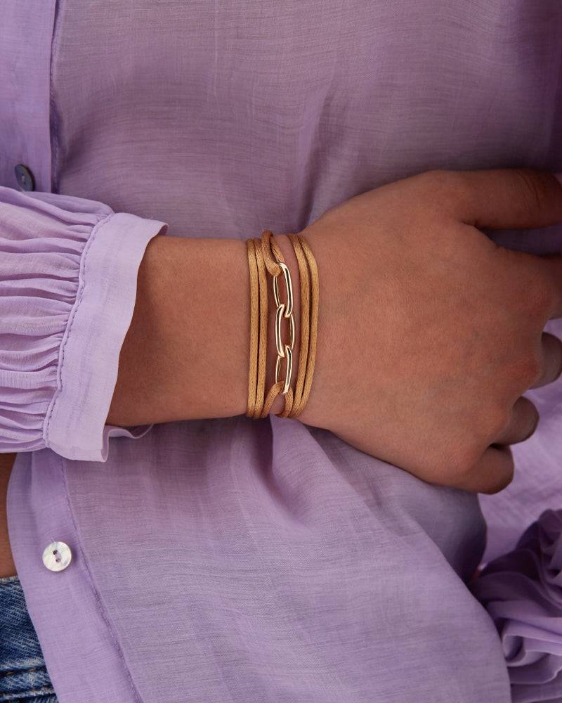 Nanis Bracciale collana "libera soul" con triplo elemento in oro rosa – Nanis Italian Jewels Sconto