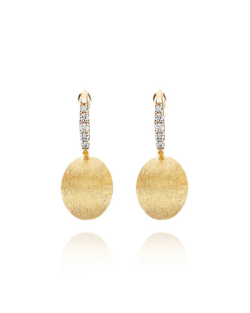 Nanis Orecchini "CILIEGINE" con boules pendenti in oro e dettagli in diamant – Nanis Italian Jewels Offerta speciale