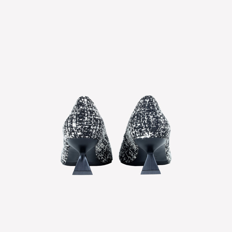 Roberto Festa DECOLLETE’ IN TESSUTO TWEED CON FIBBIA QUADRA CRISTALLI EVILLY Hotsell