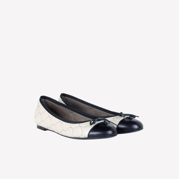 Roberto Festa BALLERINA IN NAPPA ALCE CON RICAMO TRAPUNTATO E PUNTINA FLY Shopping Online