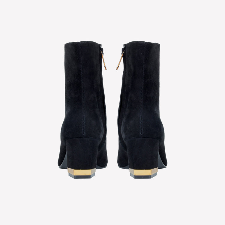 Roberto Festa ANKLE BOOT IN CAMOSCIO CON DETTAGLIO METALLICO COLOR ORO AMBRATO RISAS Negozi Online