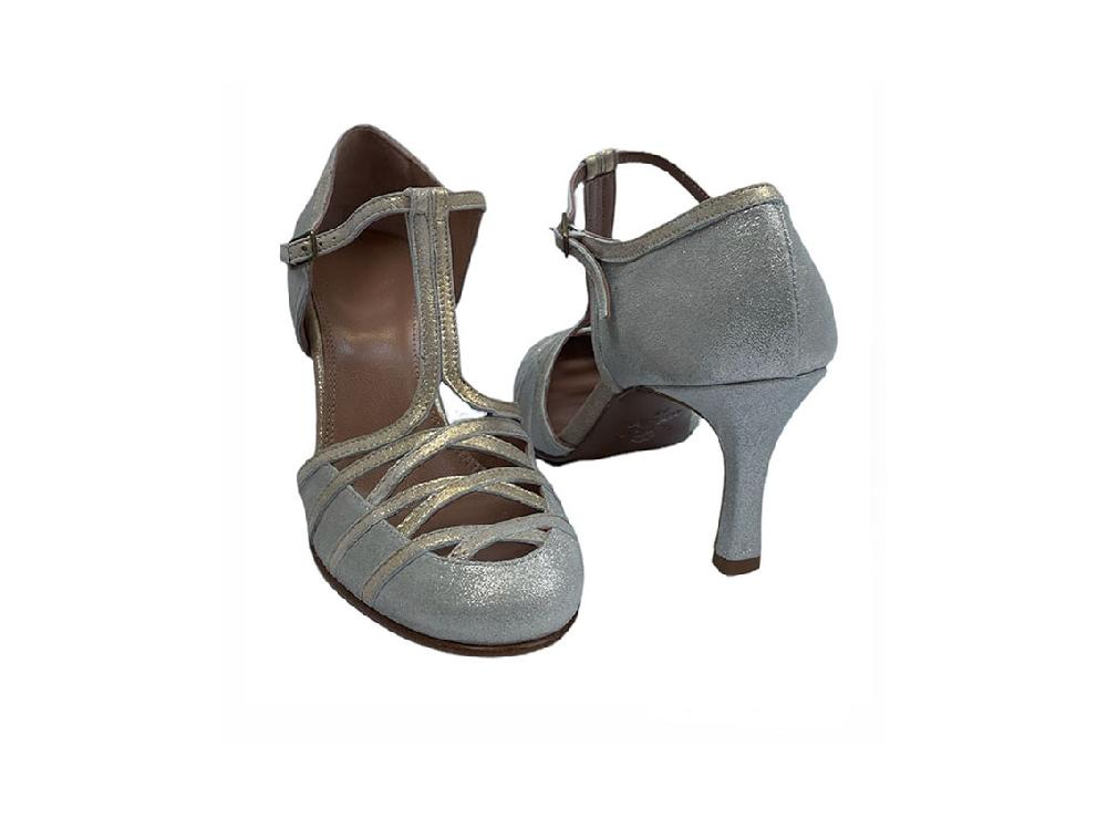 Rose'S Roses Colette – Silver T-Strap Prezzo Ridotto