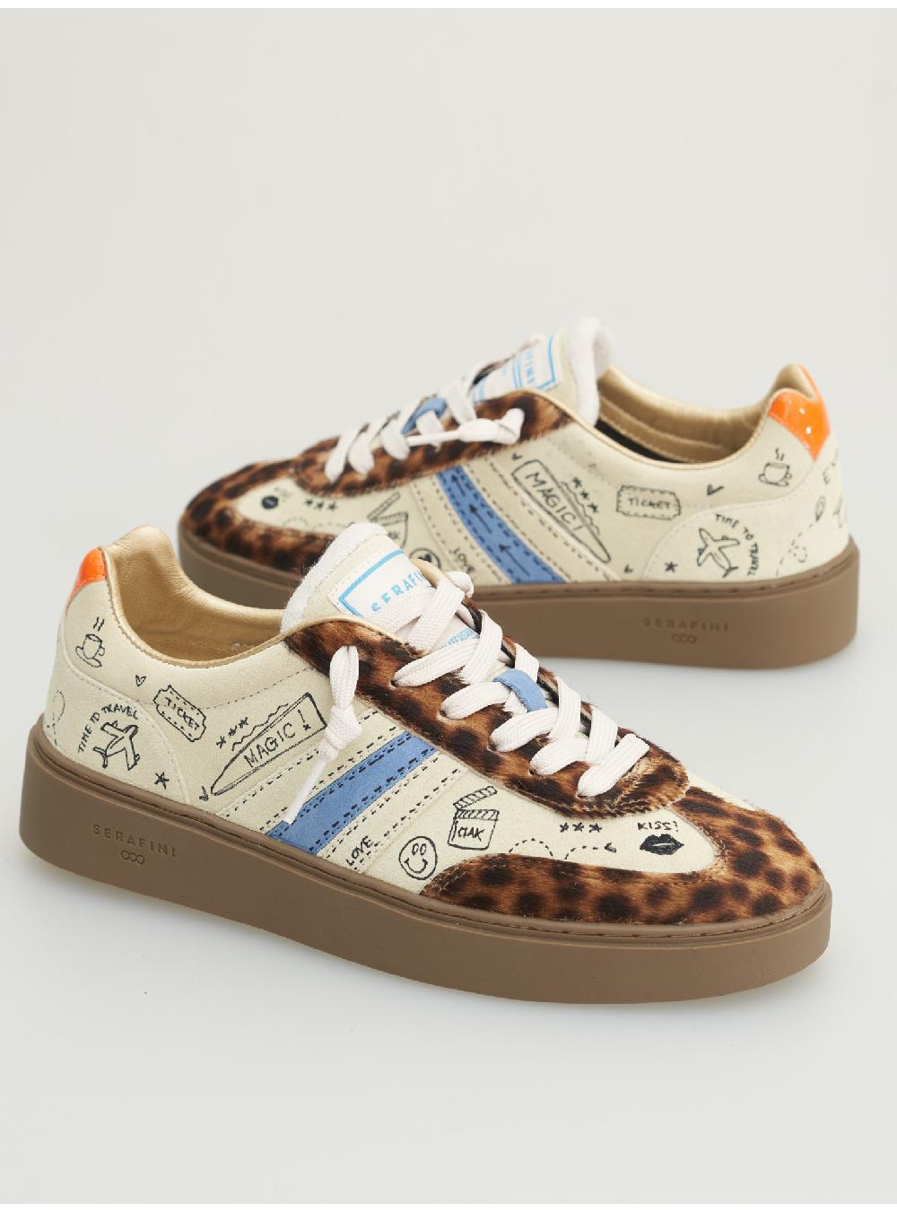 ﻿Serafini COURT - BEIGE LEOPARD - DONNA Serafini Shop In Saldo