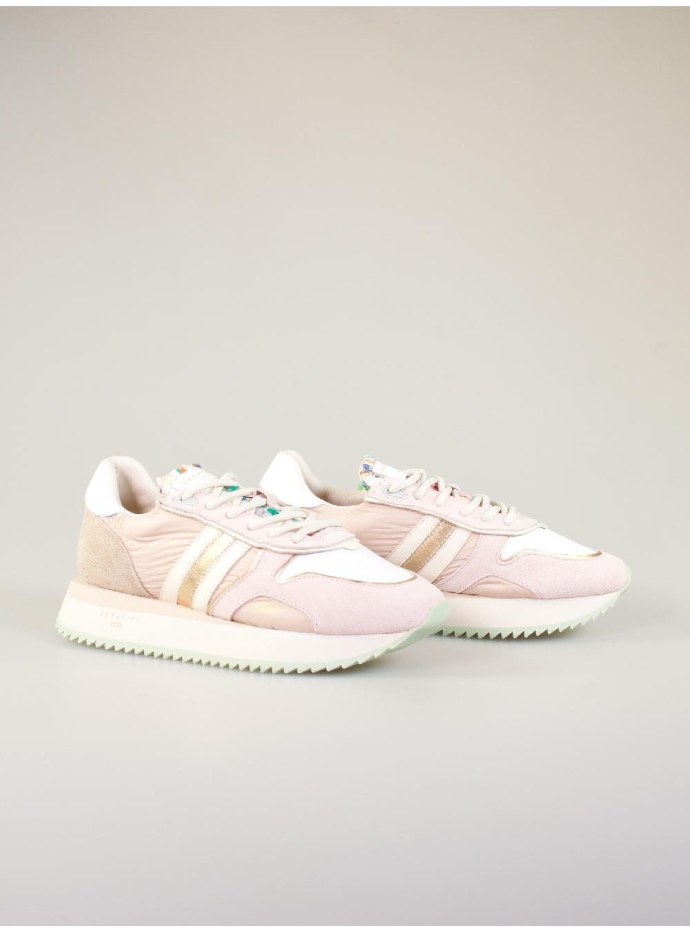 Serafini sneakers donna in pelle pelle laminata scamosciato nylon tessuto Serafini Shop Spedizione Gratuita