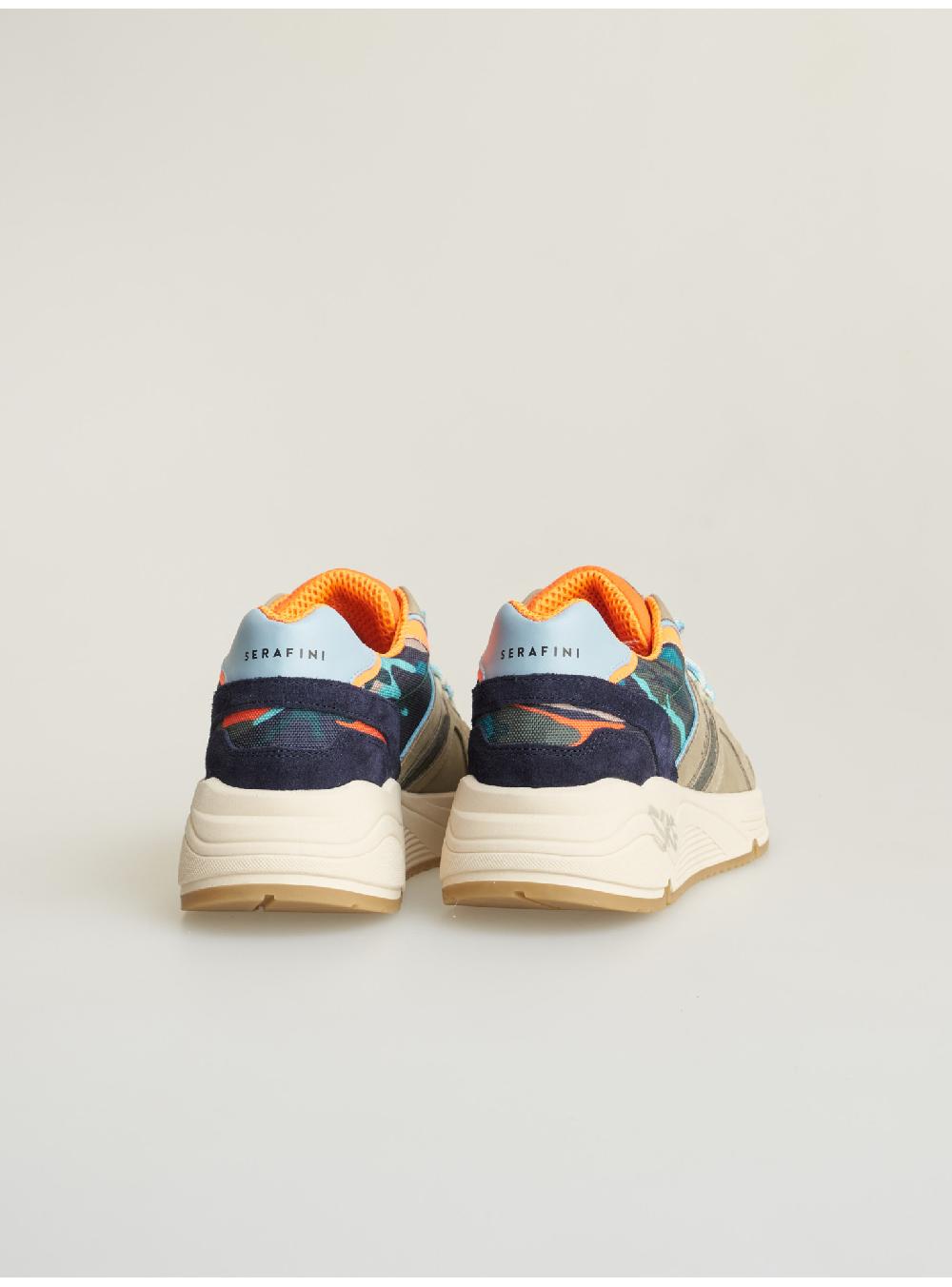 Serafini sneakers uomo in pelle scamosciato tessuto a rete nylon Serafini Shop Soddisfazione Garantita