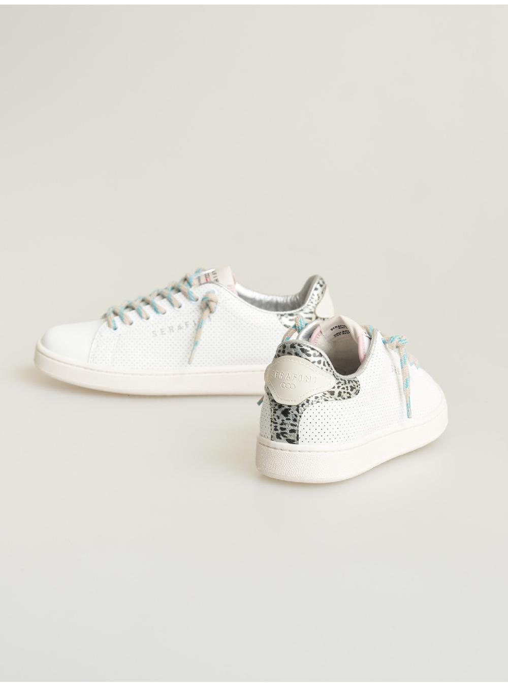 Serafini sneakers donna in pelle pelle laminata pelle perforata Serafini Shop Negozi Online