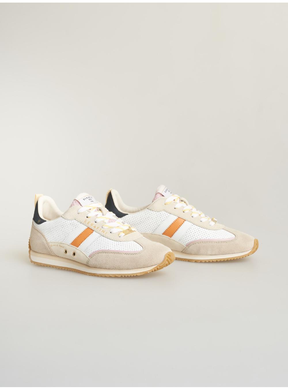Serafini sneakers donna in pelle pelle perforata scamosciato tessuto Serafini Shop Consegna Veloce