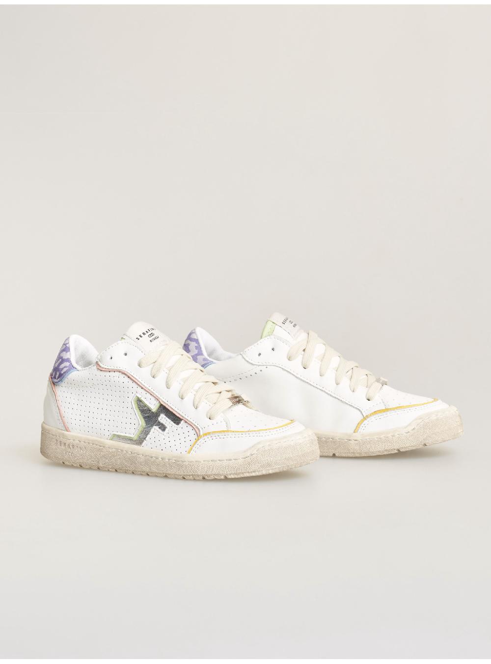 Serafini sneakers donna in pelle pelle laminata pelle perforata Serafini Shop Promozione Limitata