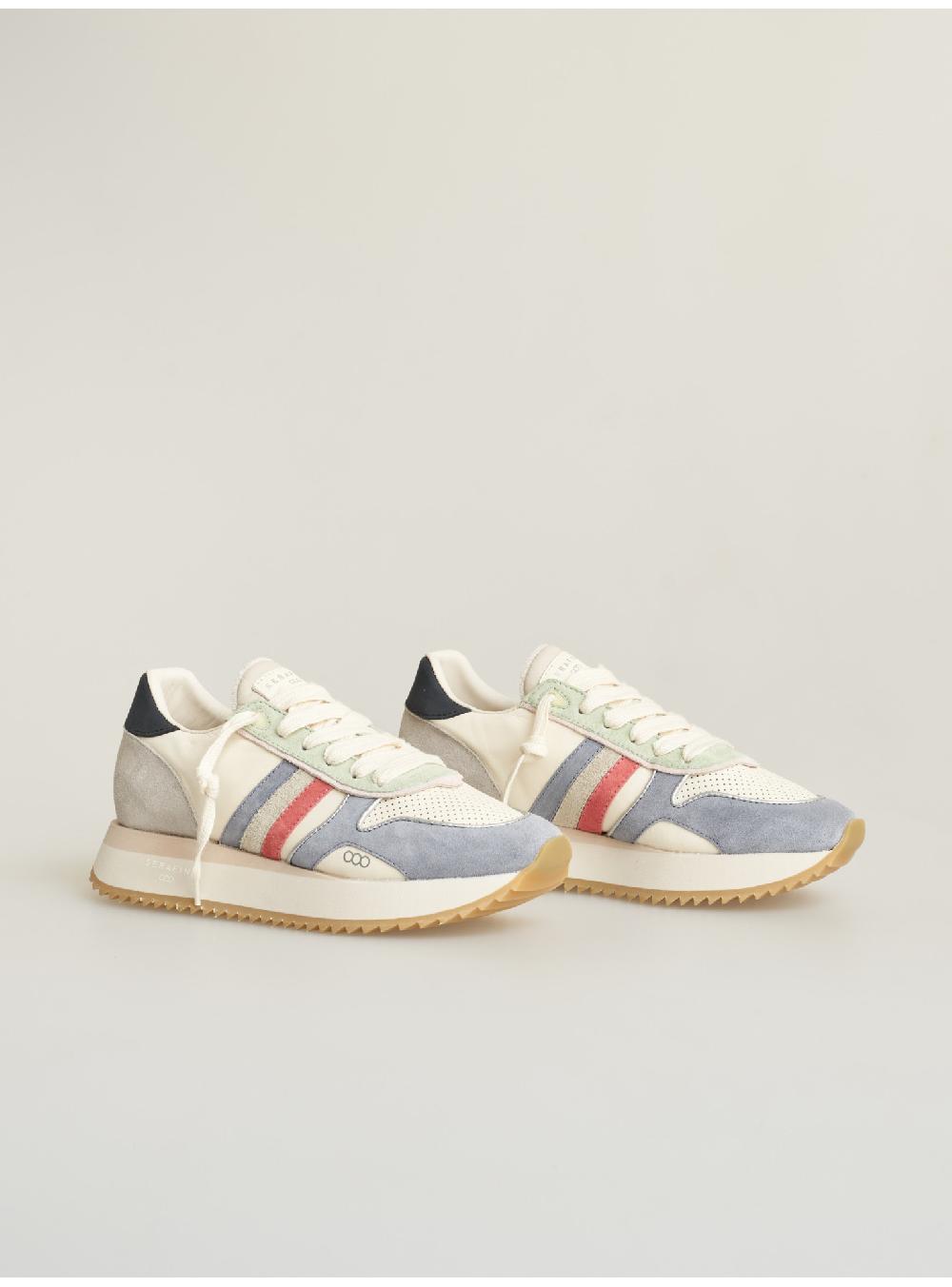 Serafini sneakers donna in pelle pelle perforata scamosciato Serafini Shop Shopping Online