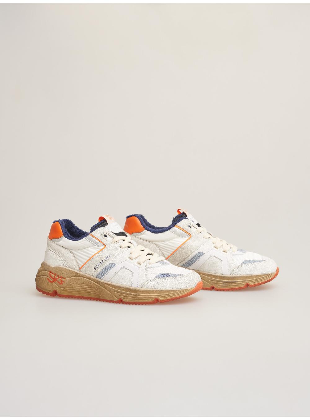 Serafini TOKYO - WHITE-CRACKED BLUE ORANGE Serafini Shop Vendita Calda