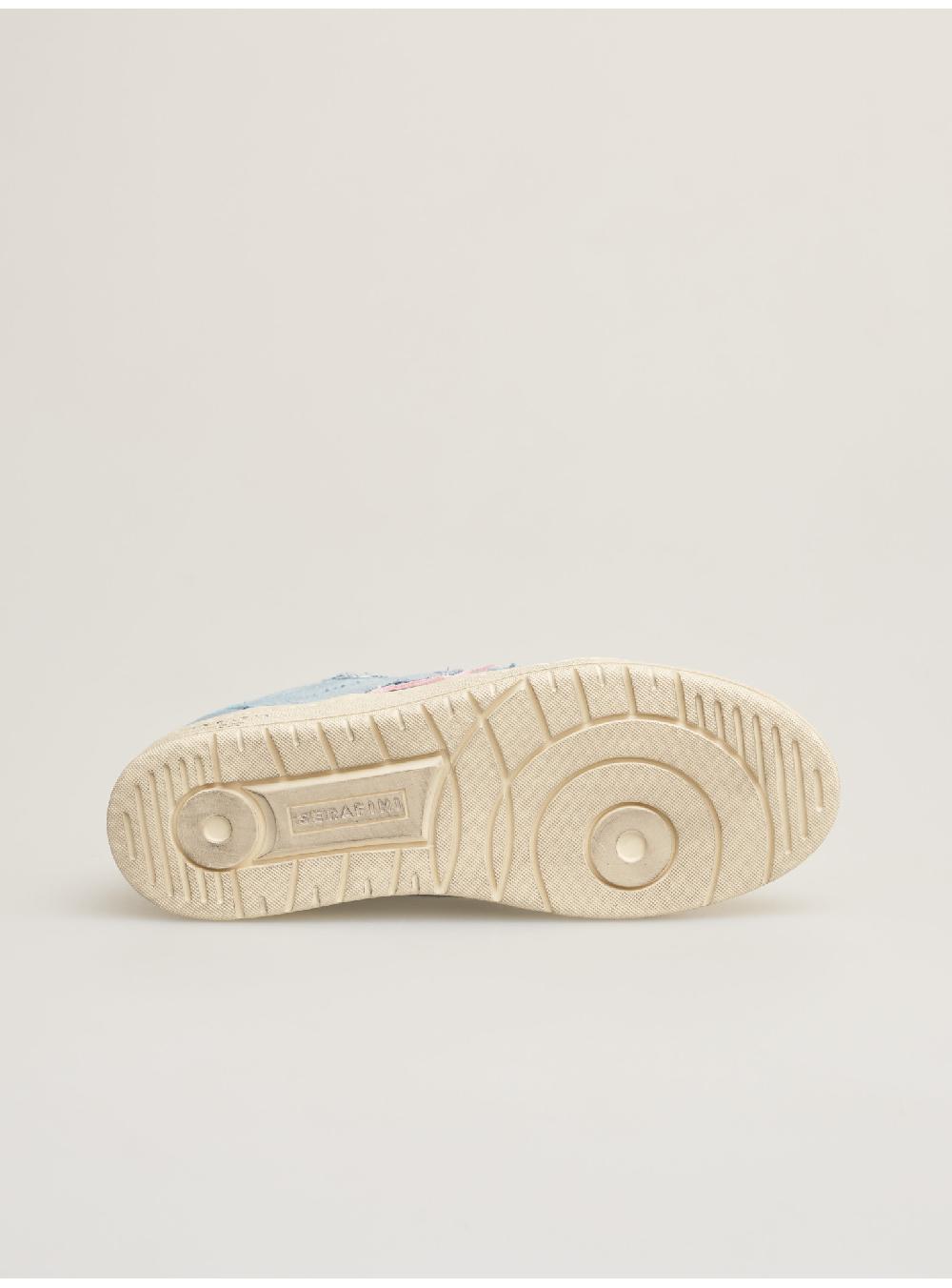 Serafini SAN DIEGO LOW - JEANS WHITE GREEN Serafini Shop I Più Venduti