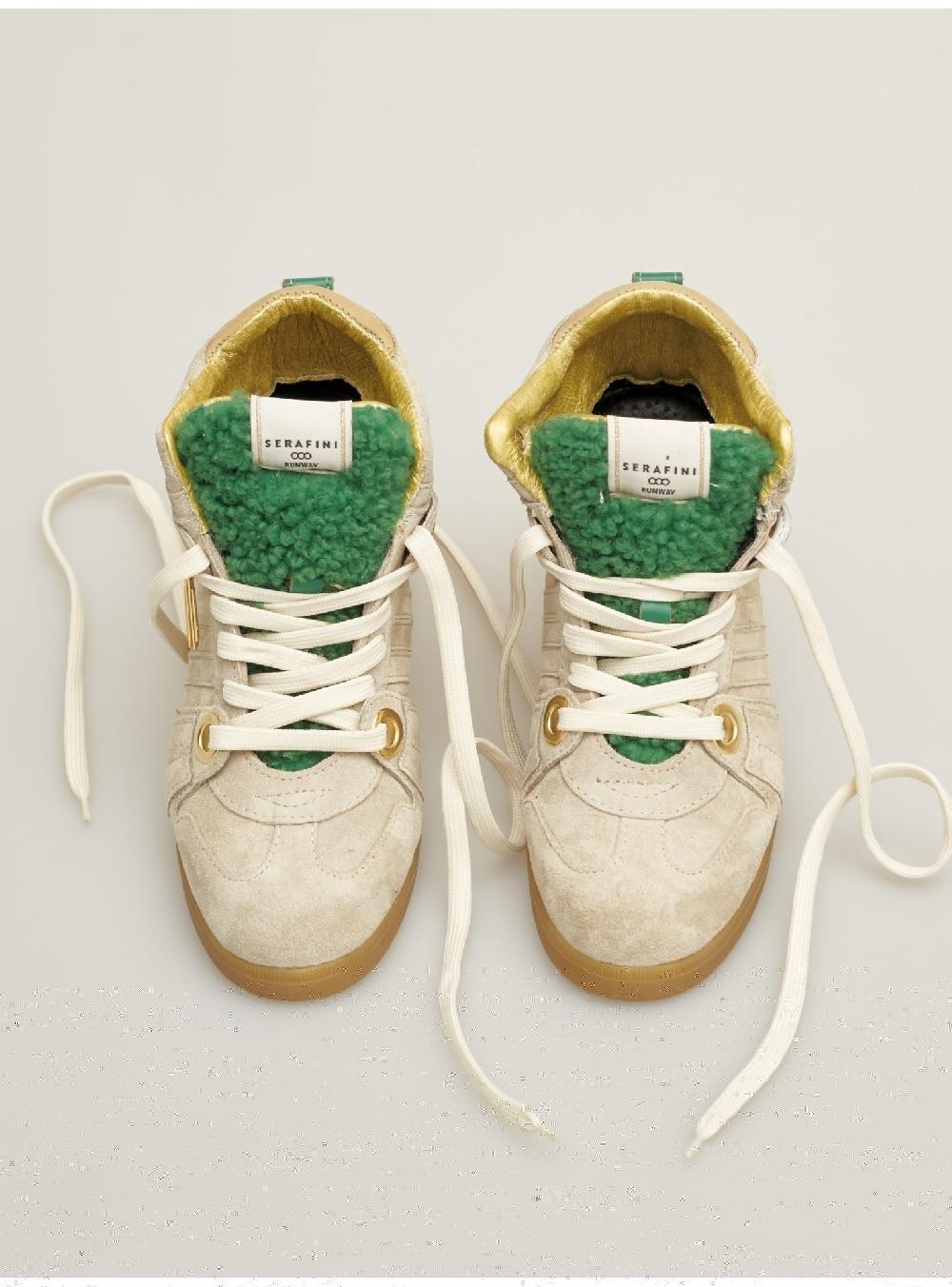Serafini zeppa interna donna in scamosciato nabuck shearling Serafini Shop 2025