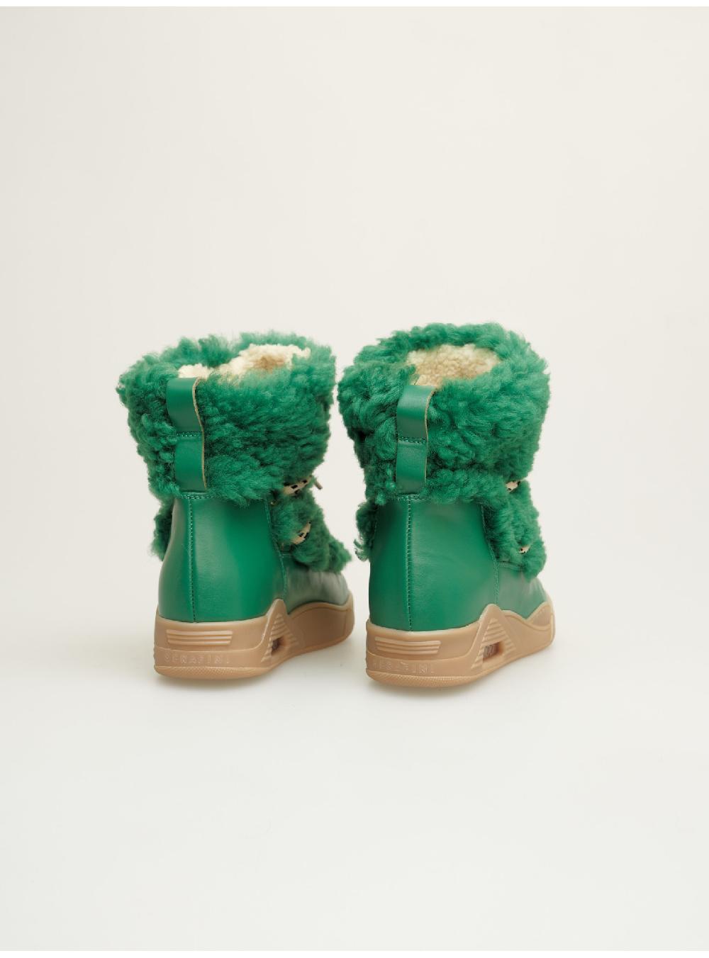 Serafini boots donna in shearling scamosciato Serafini Shop Italy