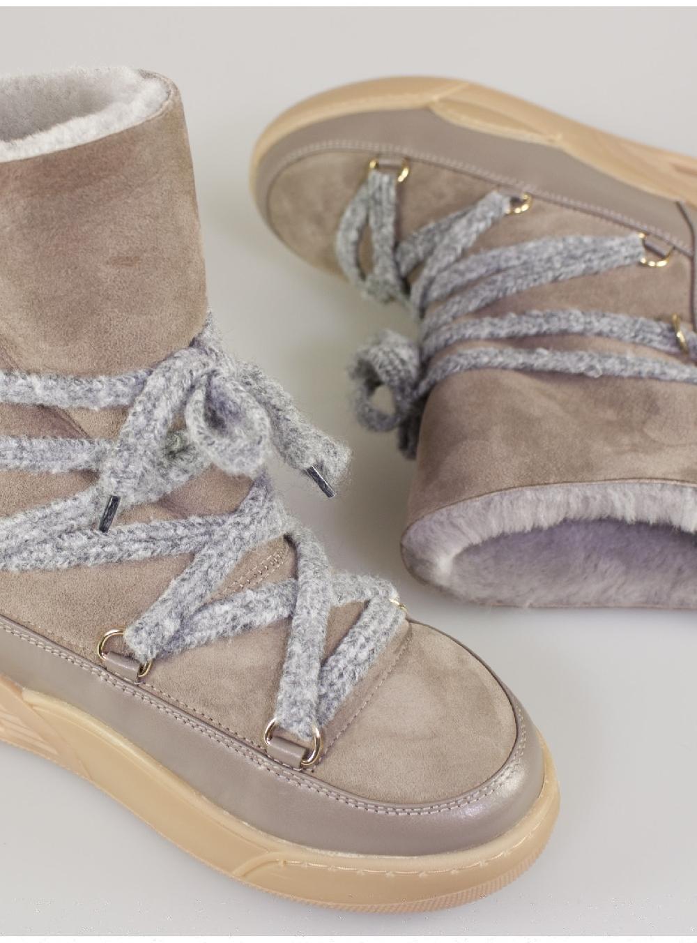 Serafini boots donna in shearling scamosciato Serafini Shop 2025