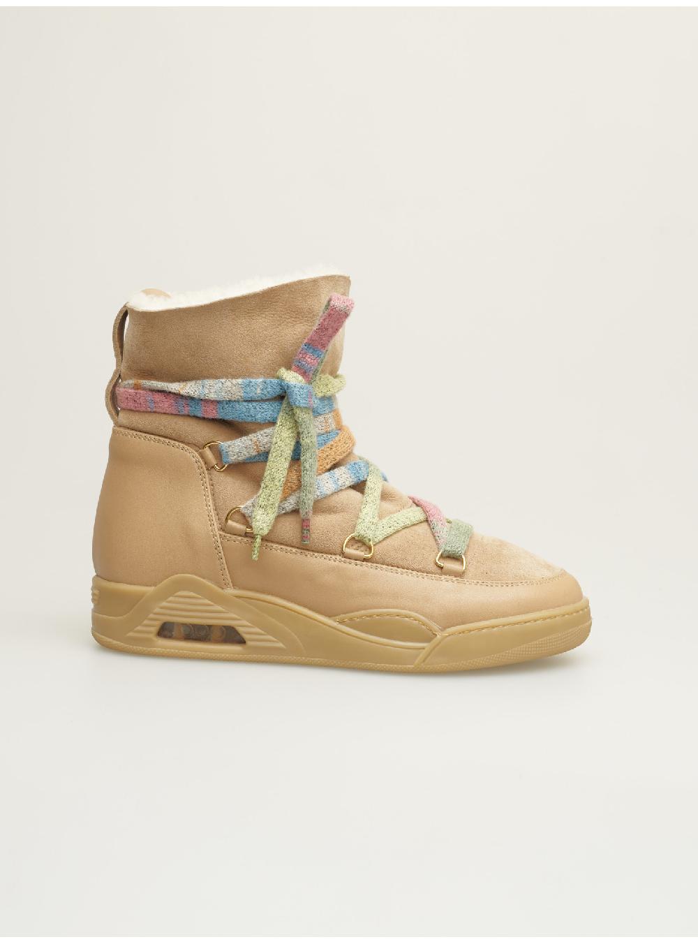 Serafini boots donna in shearling scamosciato Serafini Shop In Linea