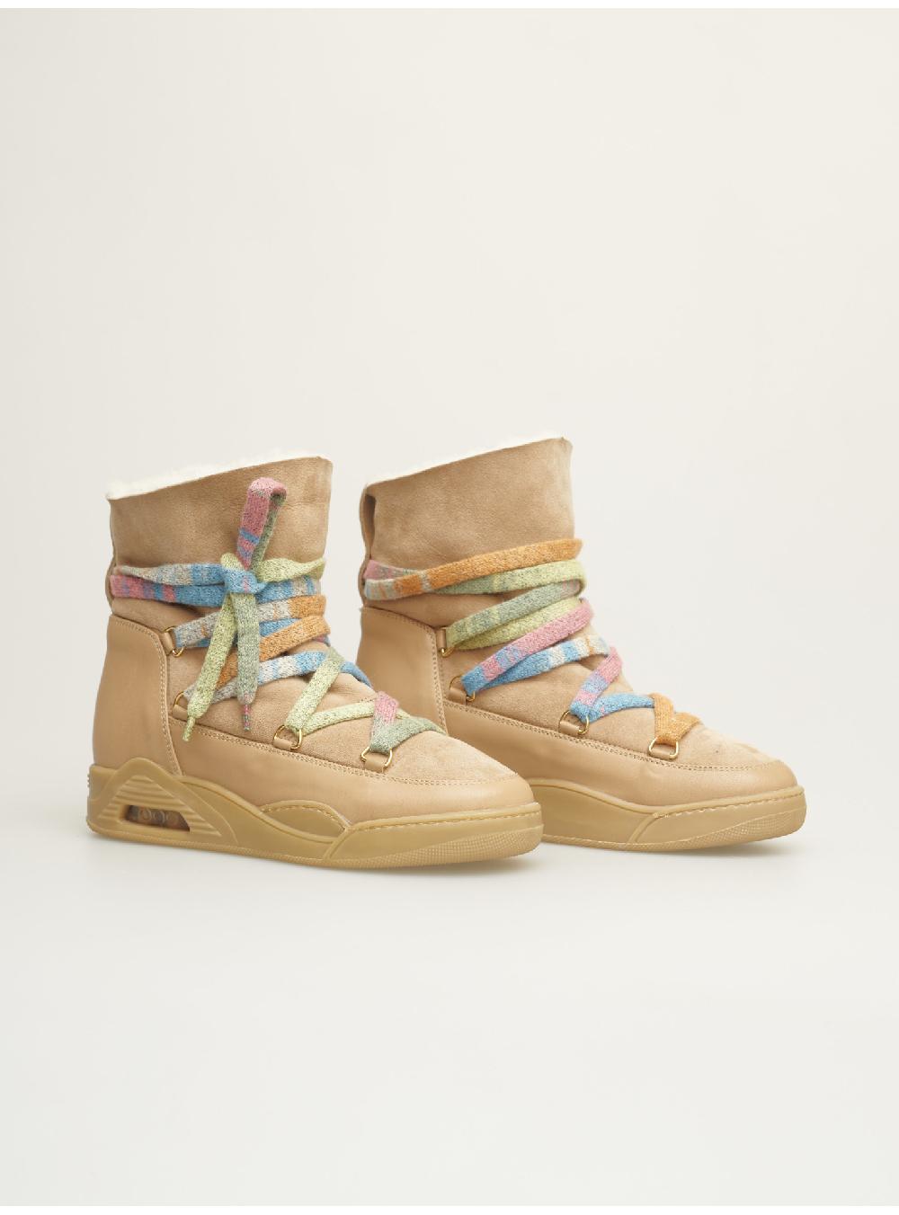 Serafini boots donna in shearling scamosciato Serafini Shop In Linea