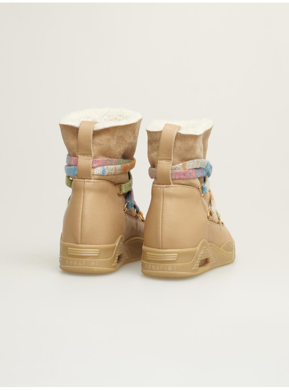 Serafini boots donna in shearling scamosciato Serafini Shop In Linea