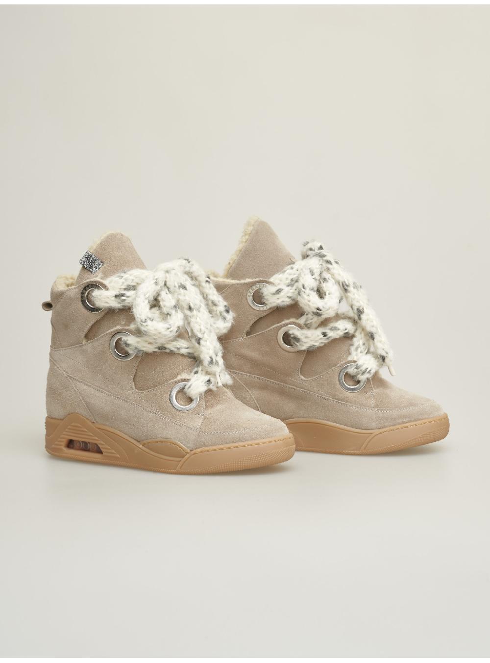 Serafini zeppa interna donna in pelle scamosciato pelle laminata Serafini Shop Qualità