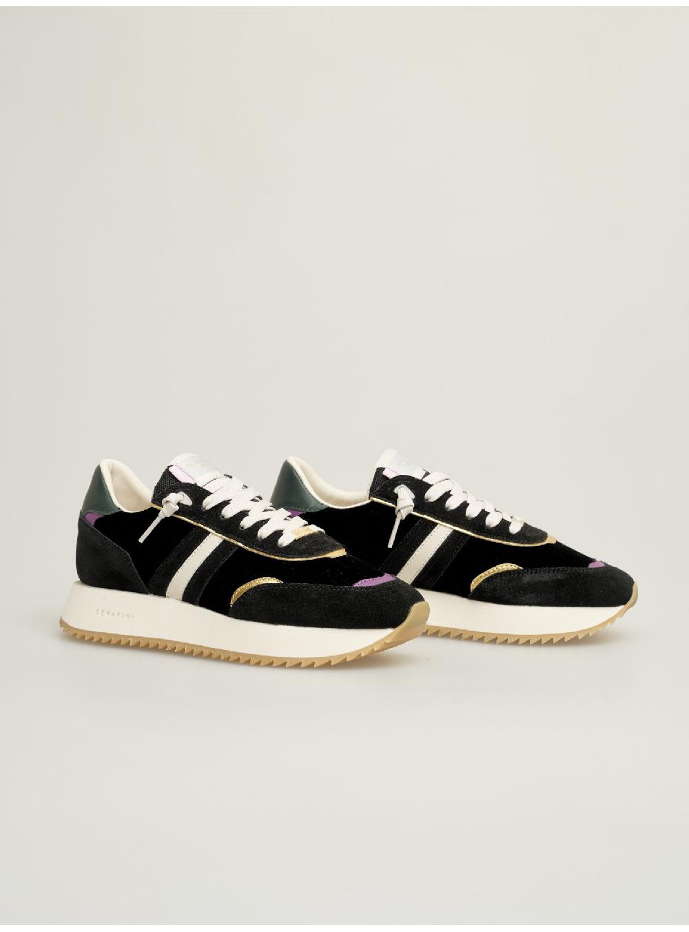 Serafini sneakers donna in velluto scamosciato pelle laminata pelle tessuto Serafini Shop Vendita