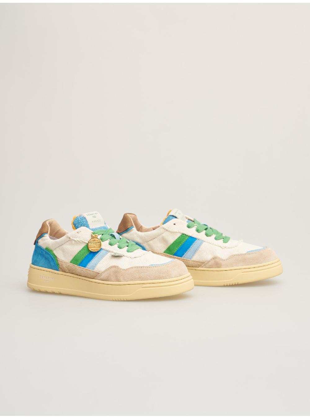Serafini FIRENZE - MILK-CANVAS BLUE Serafini Shop Prezzo Ridotto
