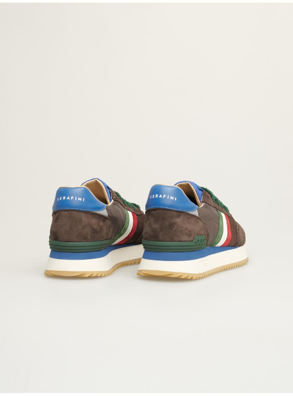 Serafini sneakers uomo in pelle nylon scamosciato tessuto Serafini Shop Online