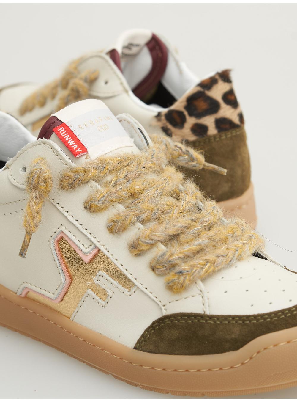 Serafini SAN DIEGO LOW - MILK OLIVE LEOPARD Serafini Shop Nuova