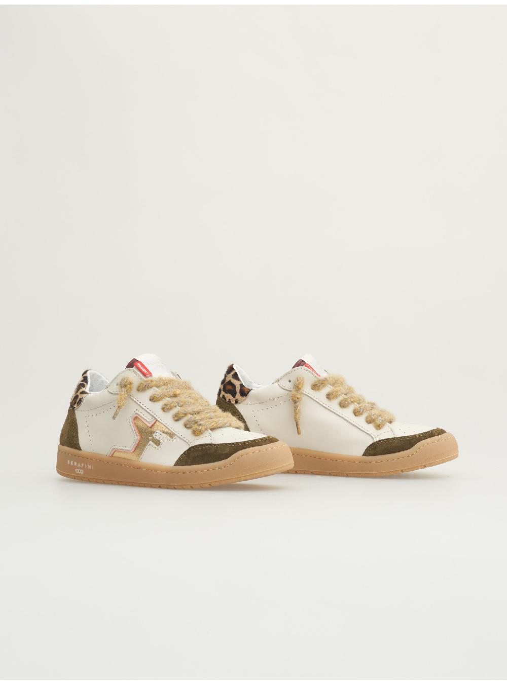Serafini SAN DIEGO LOW - MILK OLIVE LEOPARD Serafini Shop Nuova