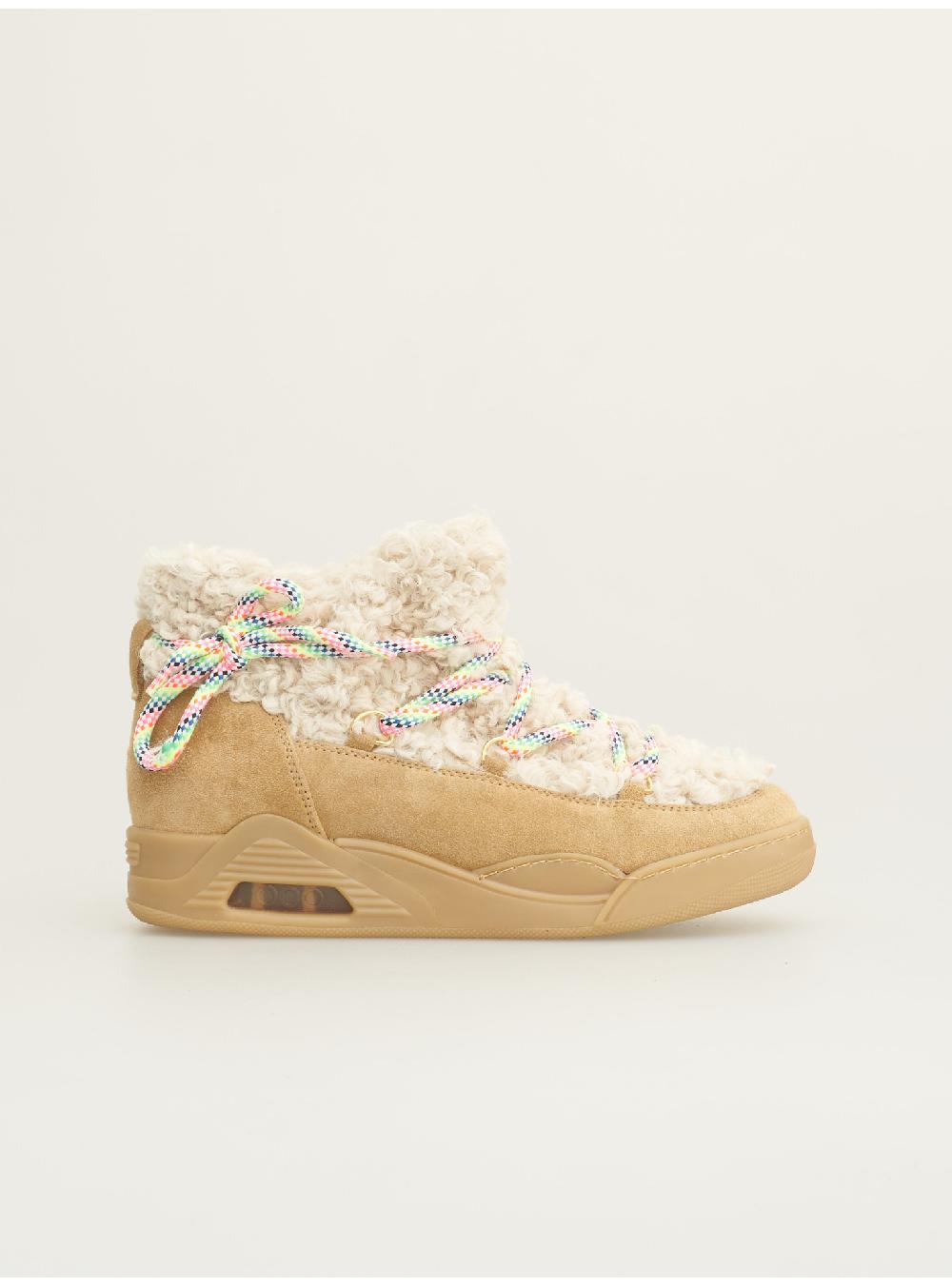 Serafini MOON CUT LOW - ECO-ASTRAKAN BEIGE GRANOLA Serafini Shop Italia