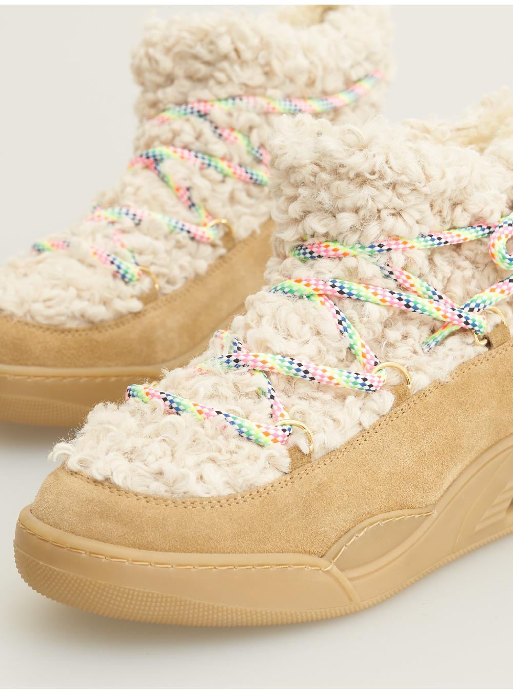 Serafini MOON CUT LOW - ECO-ASTRAKAN BEIGE GRANOLA Serafini Shop Italia