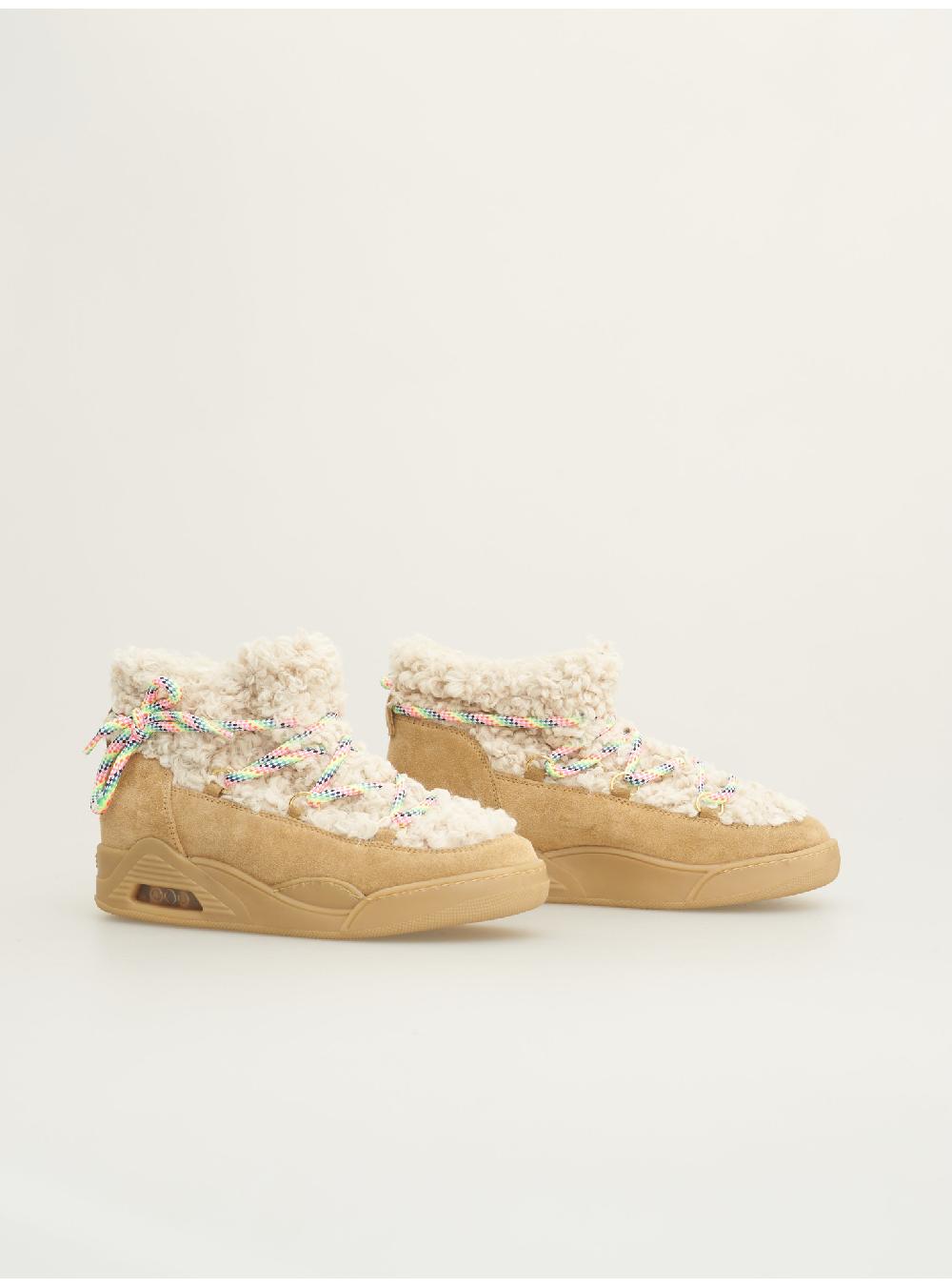 Serafini MOON CUT LOW - ECO-ASTRAKAN BEIGE GRANOLA Serafini Shop Italia