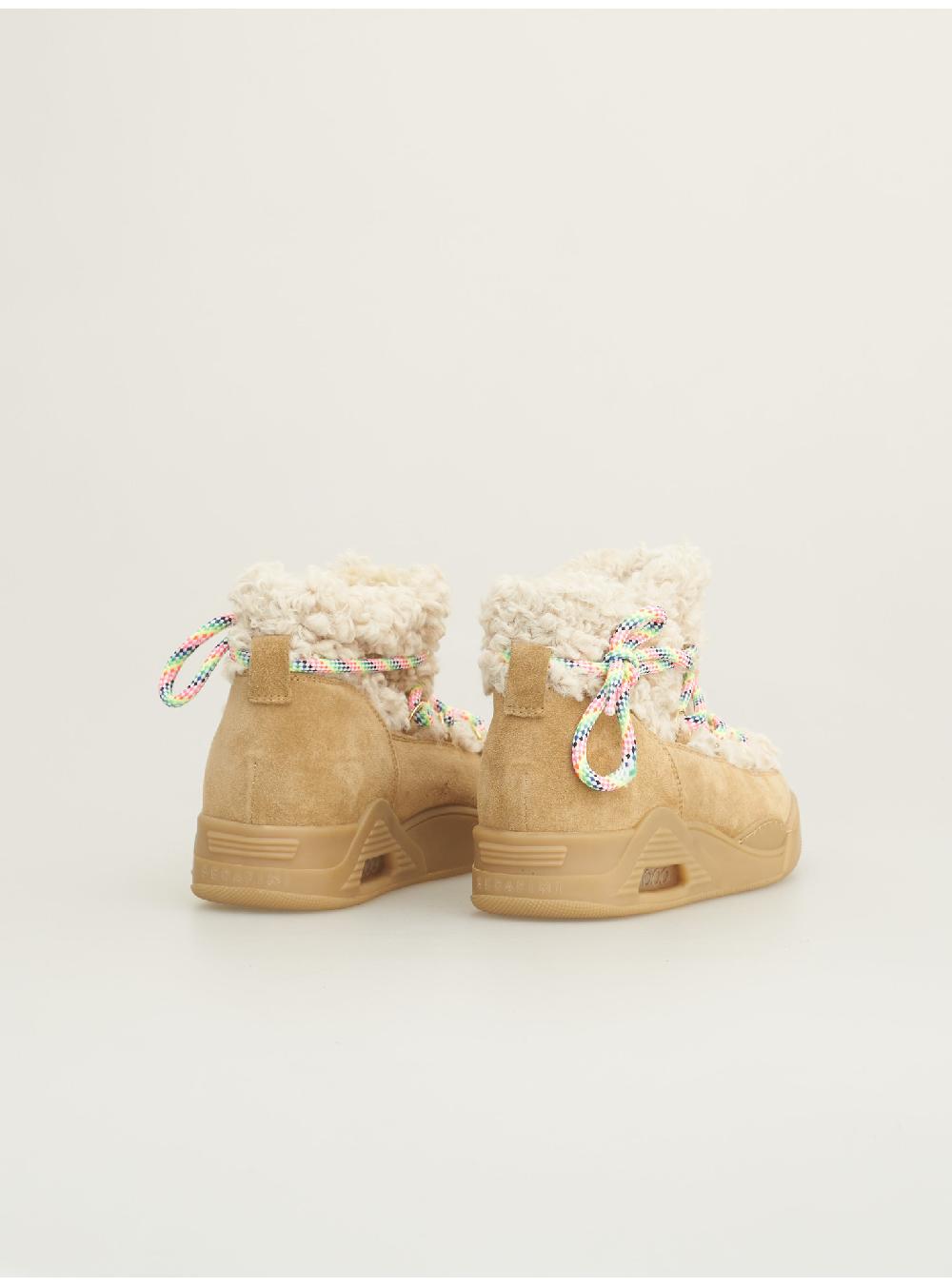 Serafini MOON CUT LOW - ECO-ASTRAKAN BEIGE GRANOLA Serafini Shop Italia
