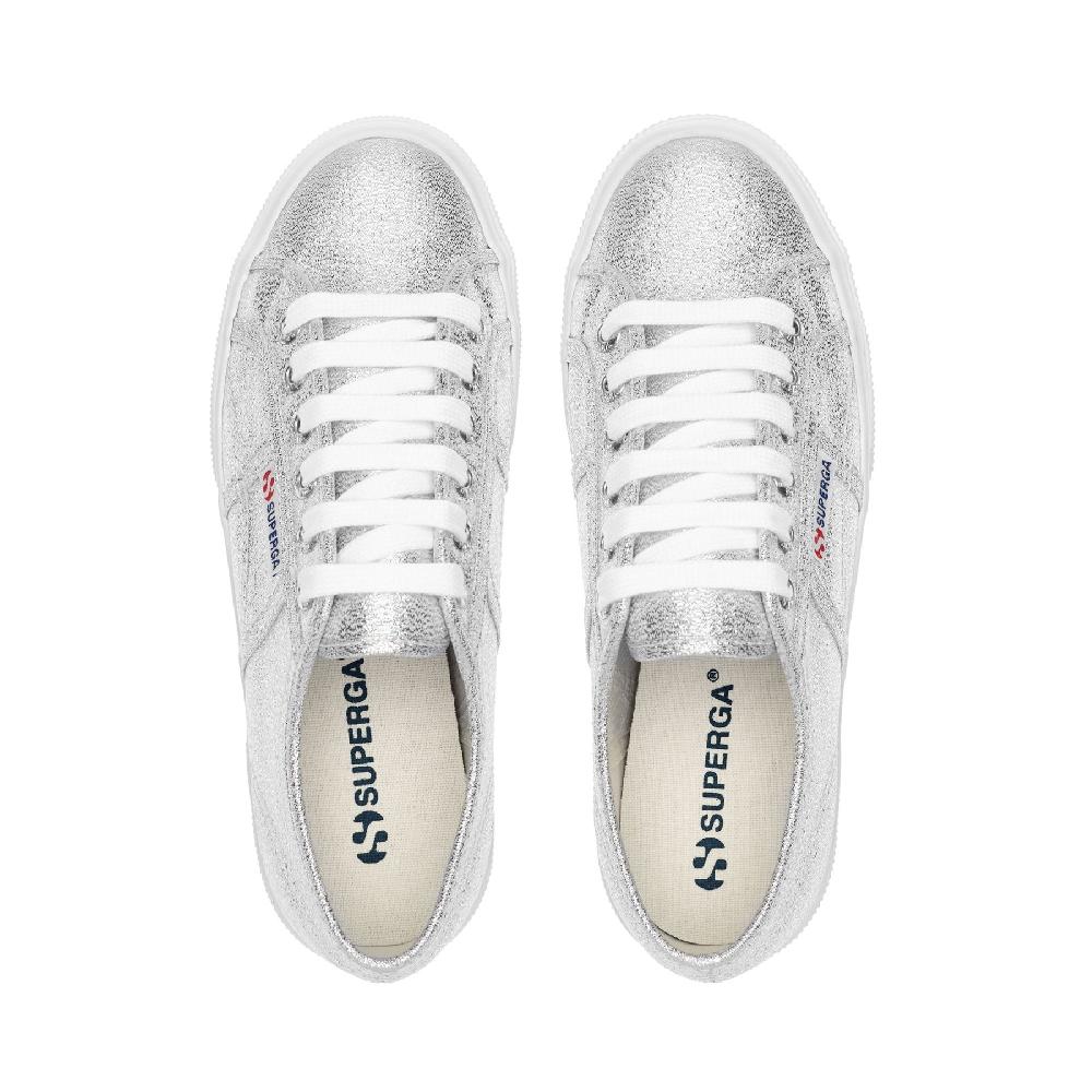 Superga 2740 PLATFORM LAMEGREY SILVER In Saldo