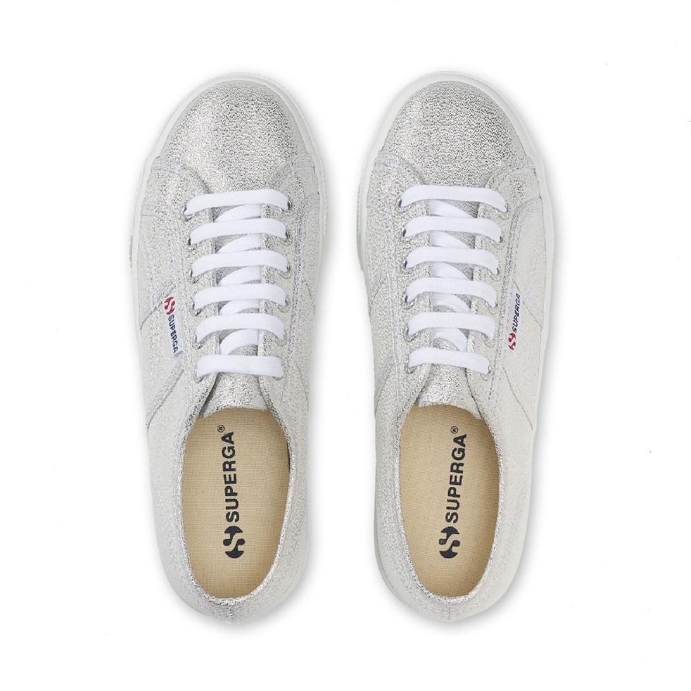 Superga 2790 PLATFORM LAMEGREY SILVER Italy