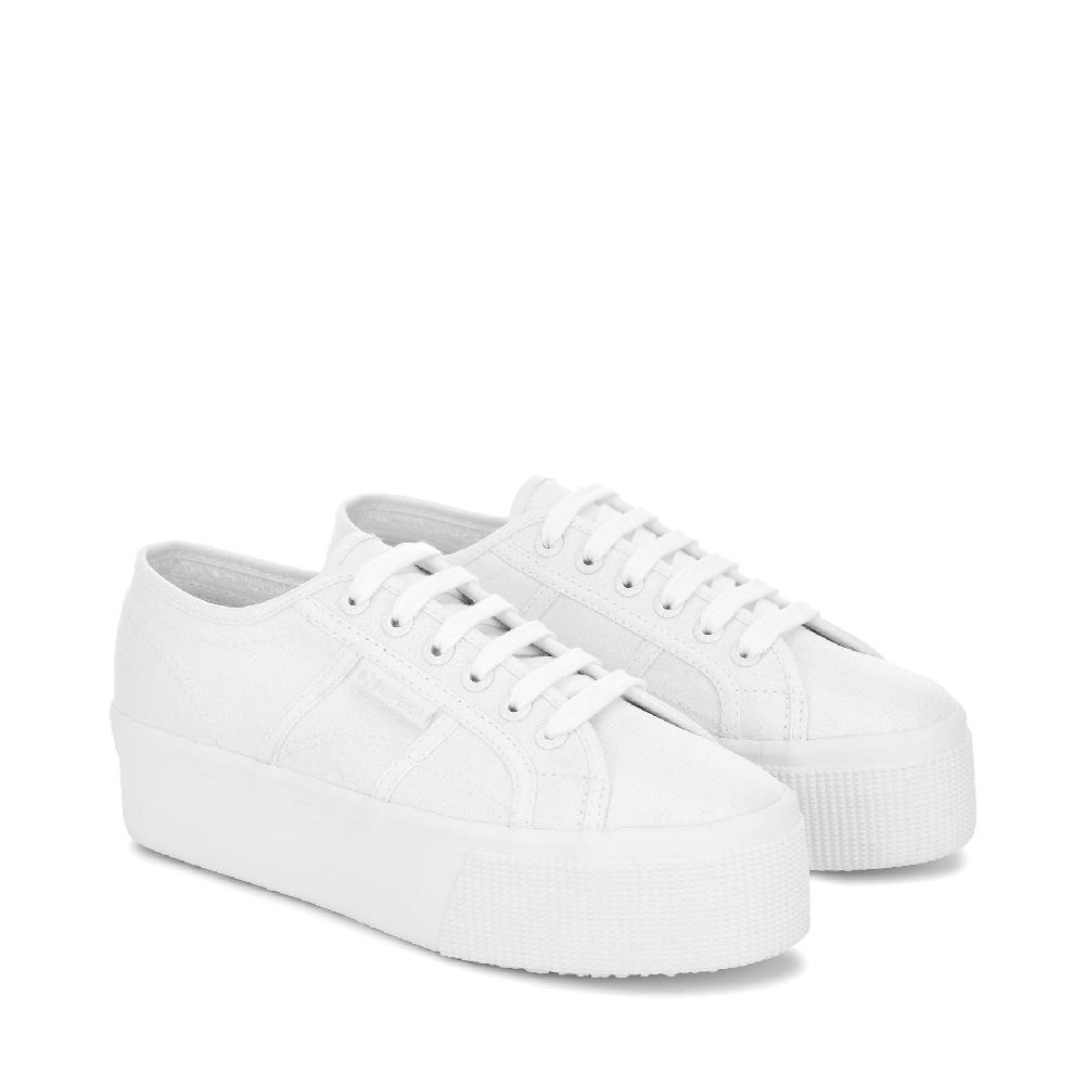 Superga 2790 PLATFORM LAMETOTAL WHITE In Linea