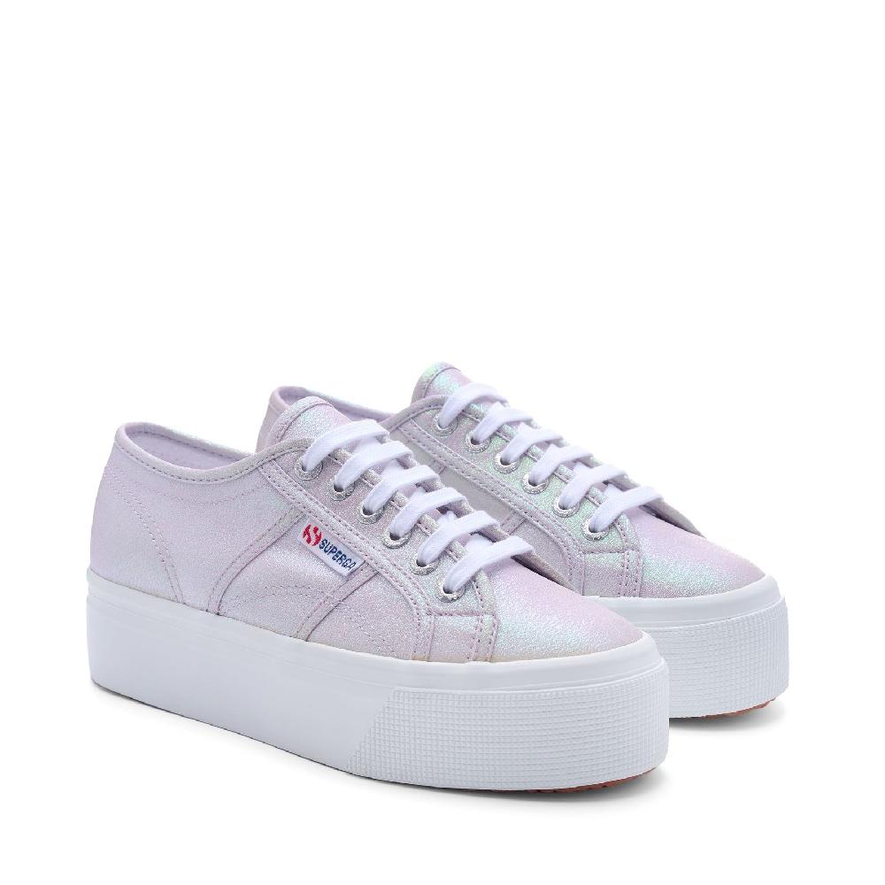 Superga 2790 PLATFORM LAMEPASTEL LILLA IRIDESCENT Nuovo