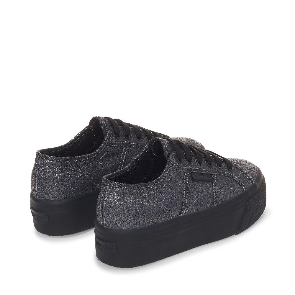 Superga 2790 PLATFORM LAMETOTAL BLACK HEMATITE Qualità