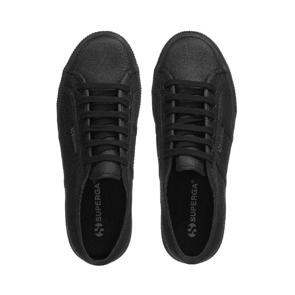 Superga 2790 PLATFORM LAMETOTAL BLACK Vendita