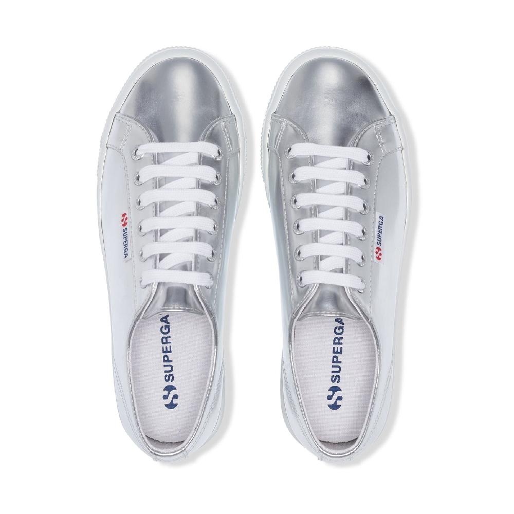 Superga 2790 MIRROR SYNTHETIC MATERIALSILVER Spedizione Gratuita